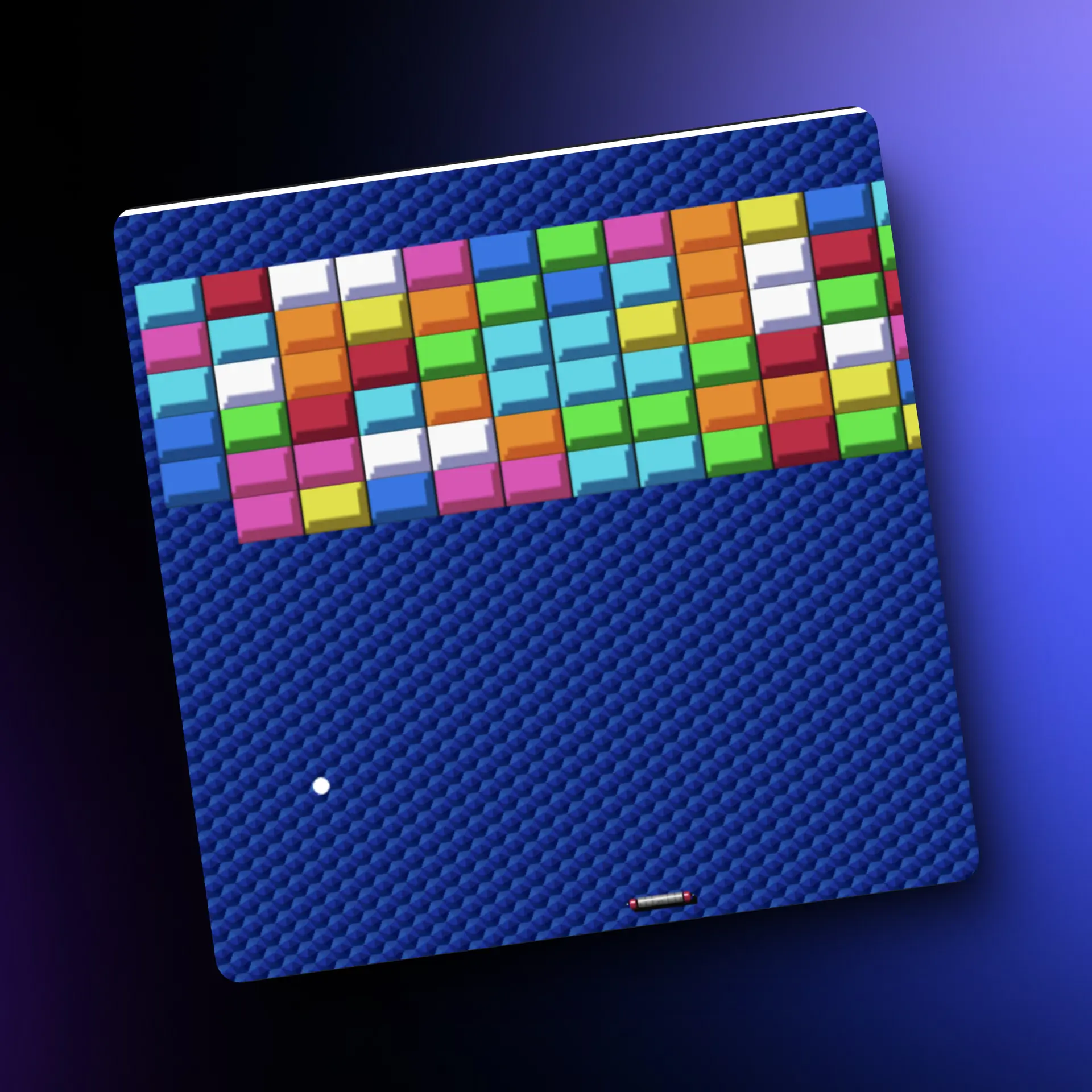 Screenshot of the Arkanoid Game